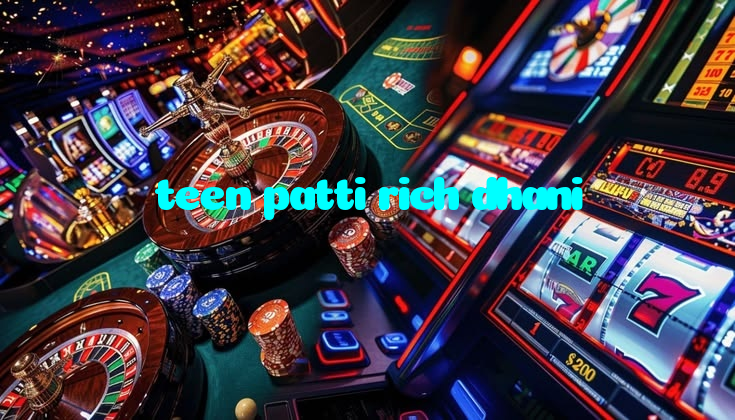 teen patti rich dhani casino presented on mobile device in Pakistan with slots and live games
