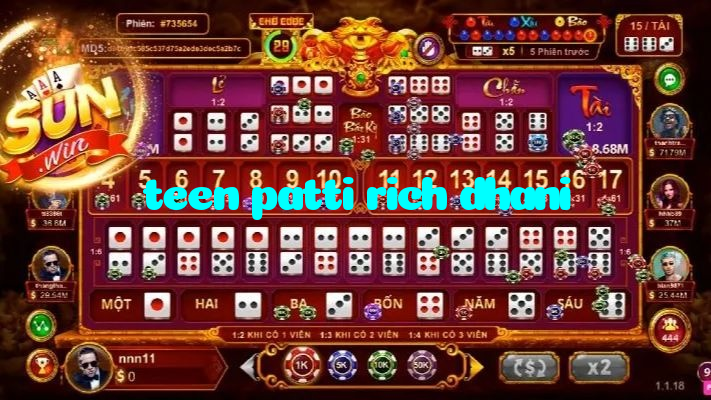 available types of teen patti rich dhani bet including pre-match live express and system bets